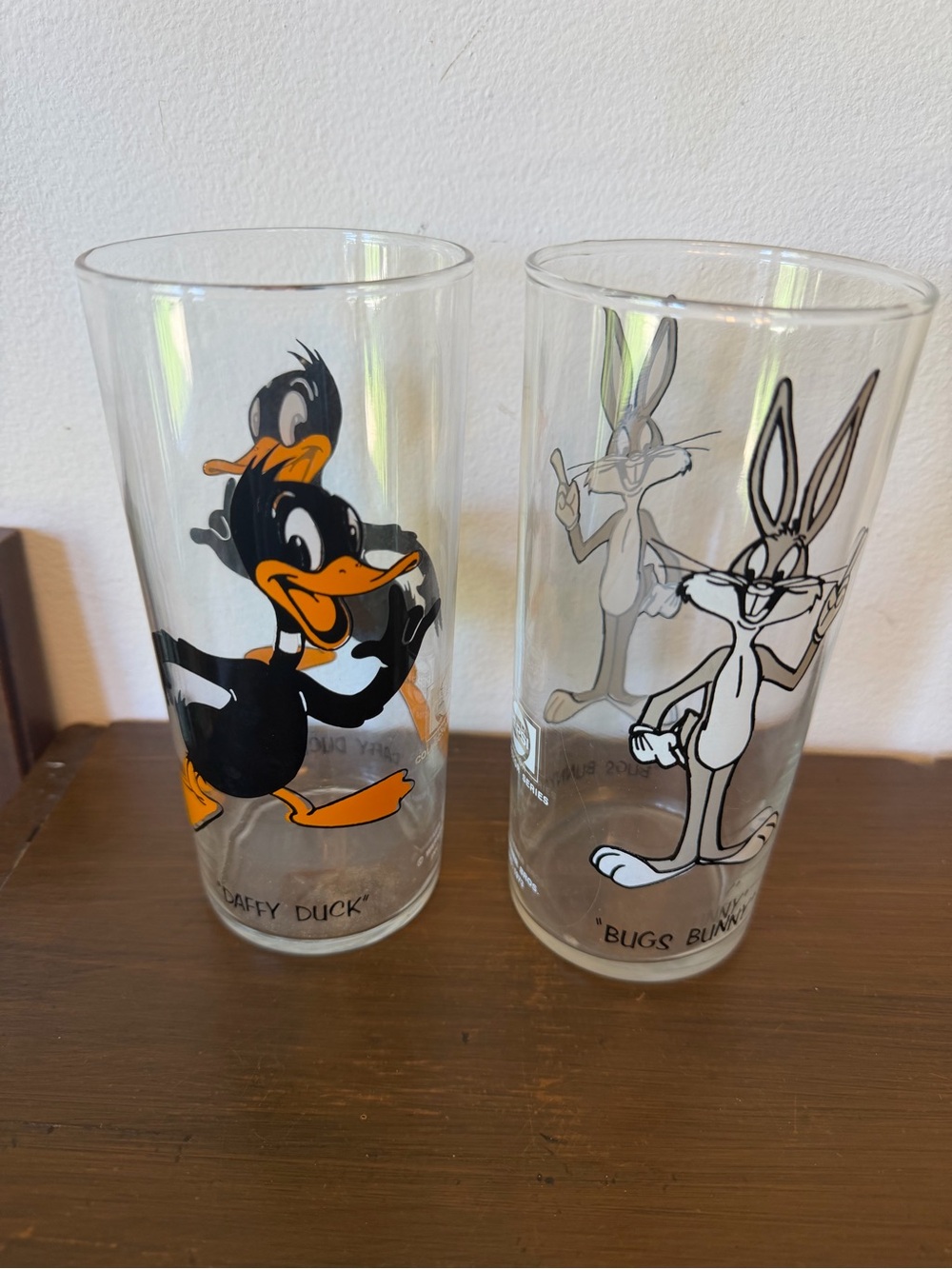 Pepsi Looney Tunes Daffy Duck & Bugs Bunny Glasses – Vintage 1973